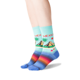 Hot Sox for Women - Mexico Themed Crew Socks