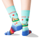 Hot Sox for Women - Mexico Themed Crew Socks