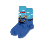 Venice Women's Travel Themed Crew Socks