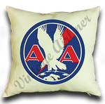 AA 1930's Logo Linen Pillow Case Cover