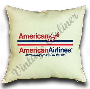 American Airlines and American Eagle Linen Pillow Case Cover
