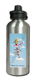 AA Flght Information Vintage Aluminum Water Bottle
