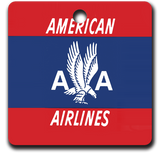 American Airlines Red Bag Sticker Ornaments