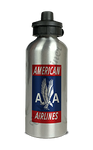 American Airlines 1940's Red Bag Sticker Aluminum Water Bottle