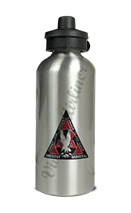 American Airlines 1930's Triangle Bag Sticker Aluminum Water Bottle