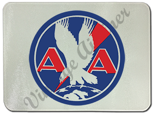 American Airlines 1930's Logo Glass Cutting Board