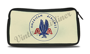 American Airlines 1940's Bag Sticker Travel Pouch
