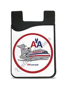American Airlines 727 Bag Sticker Card Caddy