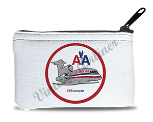 American Airlines 727 Bag Sticker Rectangular Coin Purse
