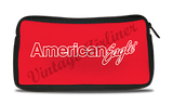 American Eagle Red Travel Pouch