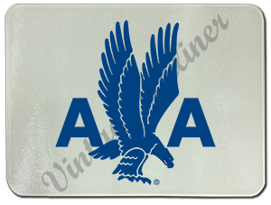 American Airlines 1940's Logo Glass Cutting Board