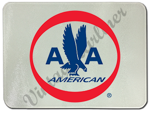 American Airlines 1962 Logo Glass Cutting Board