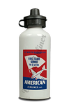 American Airlines DC-3 First Class Service Timetable Holder Aluminum Water Bottle