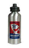 American Airlines DC-3 First Class Service Timetable Holder Aluminum Water Bottle