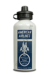 American Airlines 1940's Eagle Timetable Cover Aluminum Water Bottle
