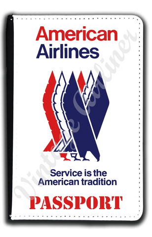 American Airlines Eagle Timetable Cover Passport Case