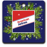 American Airlines 80's Ticket Jacket Ornaments