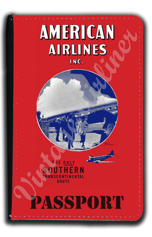 AA 1930's Timetable Cover Passport Case