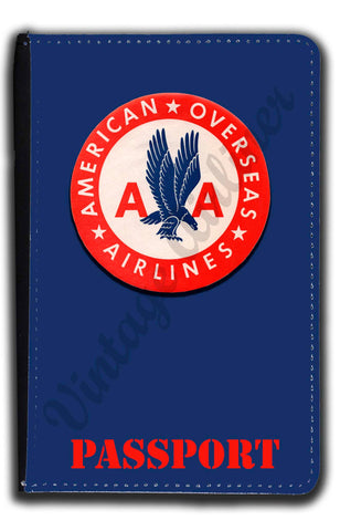 AA Overseas Vintage Logo Passport Case