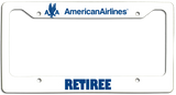 American Airlines Retiree with AA Eagle License Plate Frame