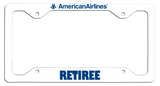 American Airlines Retiree with AA Eagle License Plate Frame