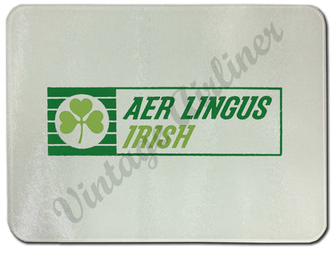 Aer Lingus Irish Vintage Glass Cutting Board