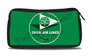 Aer Lingus Irish Airlines 1950's Vintage Bag Sticker Travel Pouch