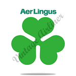 Aer Lingus Green Shamrock Logo Round Coaster