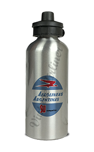 Aerolineas Argentinas 1960's Bag Sticker Aluminum Water Bottle