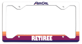 Air Cal Retiree - License Plate Frame