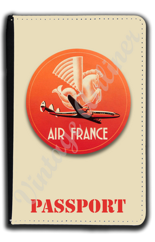 Air France Vintage Constellation Bag Sticker Passport Case