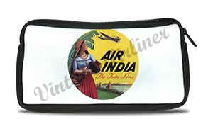 Air India Vintage Bag Sticker Travel Pouch