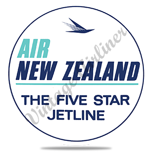 Air New Zealand 1960's Vintage Round Coaster