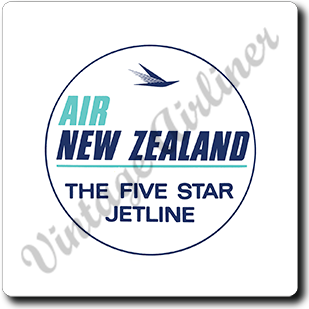 Air New Zealand 1960's Vintage Square Coaster
