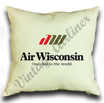 Air Wisconsin Logo Linen Pillow Case Cover