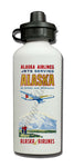 Alaska Airlines Jets Serving Vintage Aluminum Water Bottle