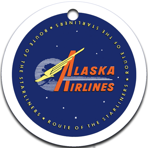 Alaska Airlines 1950's Vintage Logo Ornaments