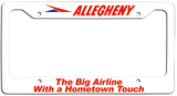 Allegheny Airlines Hometown Touch License Plate Frame