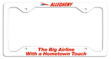 Allegheny Airlines Hometown Touch License Plate Frame