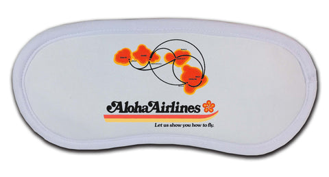 Aloha Airlines Logo and Route Map Sleep Mask