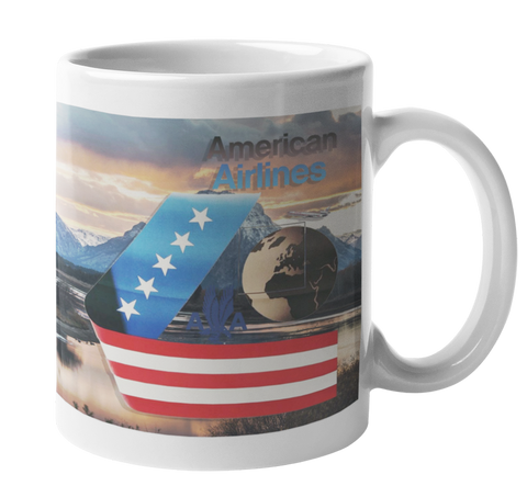 American Airlines Mountain Art Coffee Mug