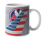 American Airlines Flag Tail Eagle Logo Coffee Mug