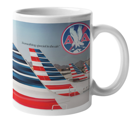 American Airlines Flag Double Tail Coffee Mug