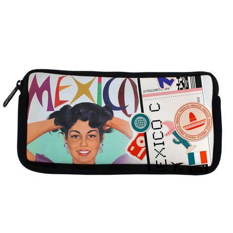 Plane Ticket To Mexico Travel Pouch