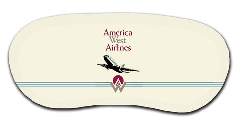 America West First Logo & 737 Logo Sleep Mask