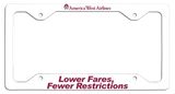 America West Airlines Lower Fares, Fewer Restrictions License Plate Frame