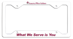 America West Airlines What We Serve is You License Plate Frame
