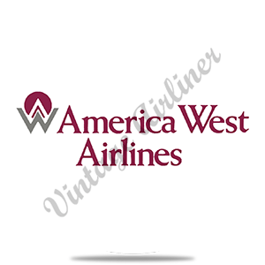 America West Last Logo Round Coaster