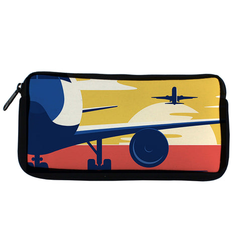 Flying Off Into The Sunset Travel Pouch