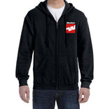 Western Airlines Zipped Hooded Sweatshirt